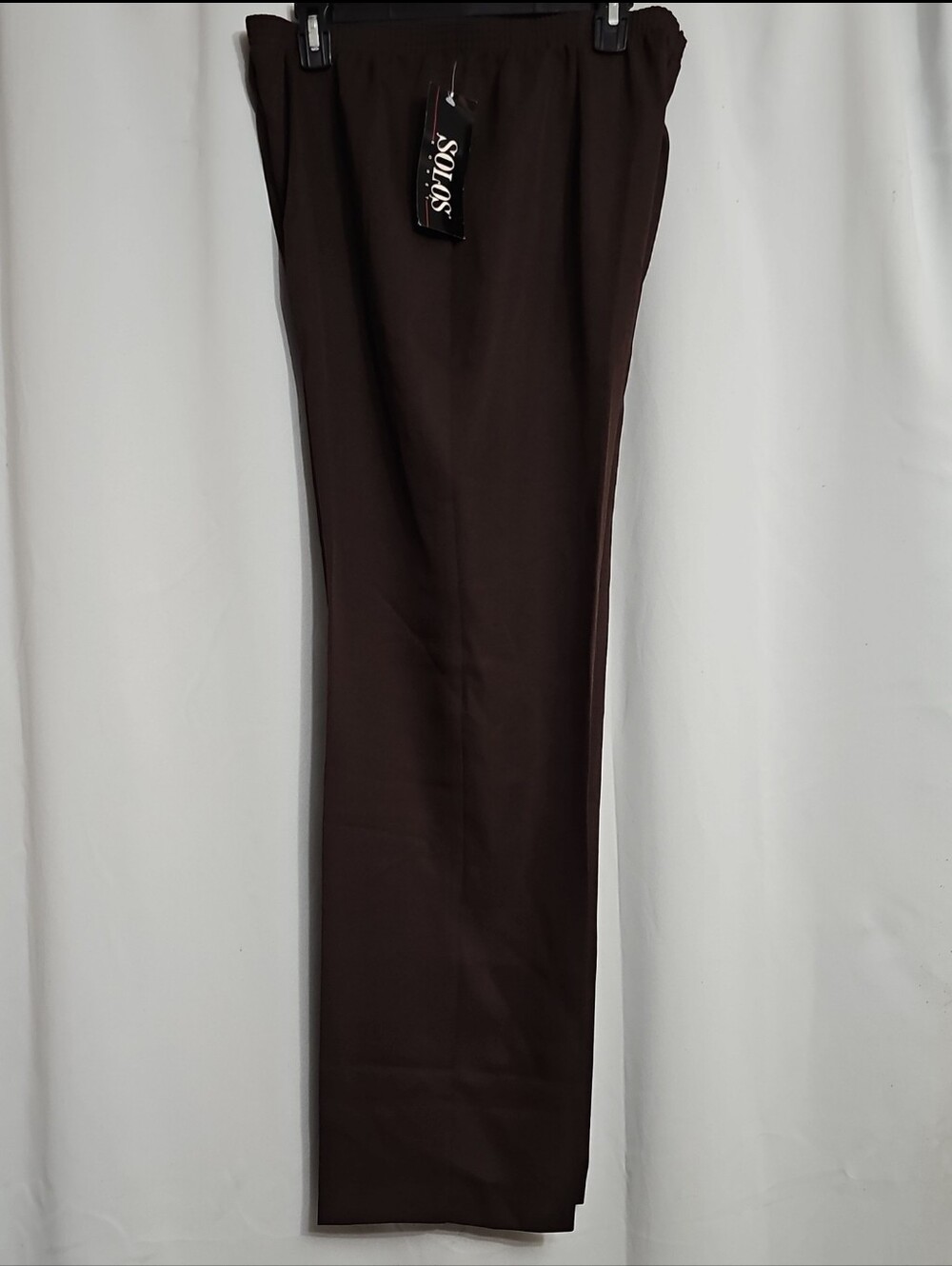 Solos by Koret vintage Women's Pants Sport Stretch Brown Size 20 regular NWT New - Picture 3 of 7